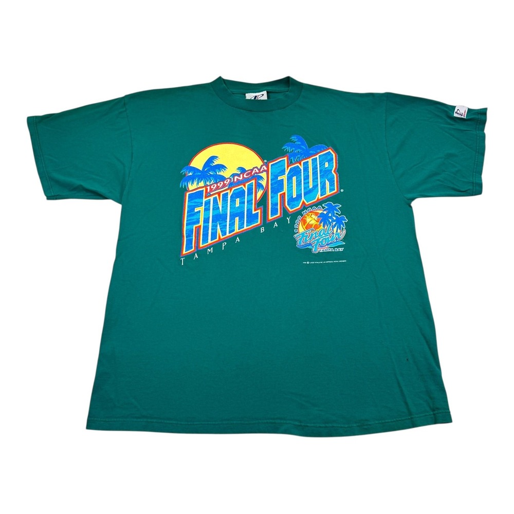 Vintage NCAA Final Four Tampa Bay Shirt Tee Mens XL Basketball Logo Athletic 90s